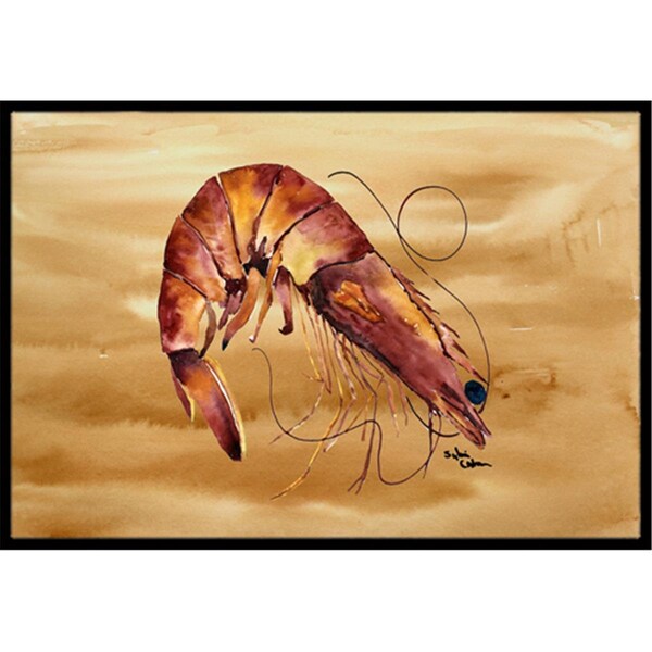 Carolines Treasures 36 x 24 in. Shrimp Indoor Or Outdoor Doormat 8161-JMAT - main